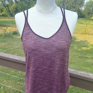 Lululemon Racerback Top, Burgundy Heather, Size 10